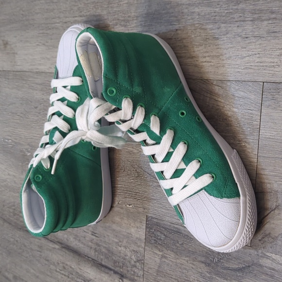 Vision Street Wear Retro Hi-Top Pepper Green Skate Shoes - Picture 4 of 10